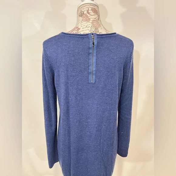 MAGASCHONI Navy Blue scoop neck sweater‎ size L. - Picture 5 of 14